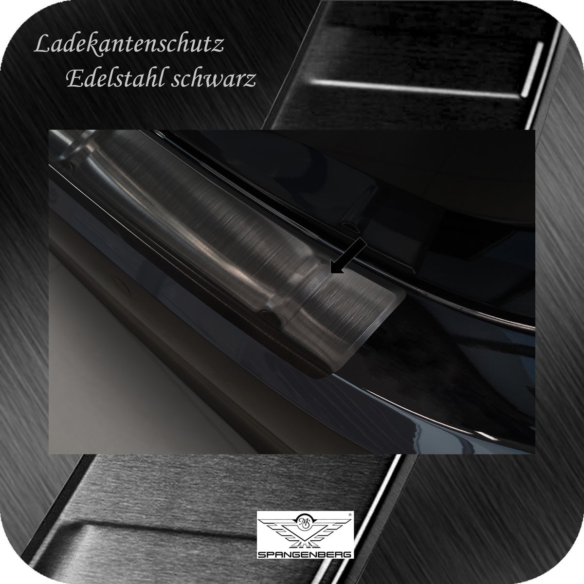 Ladekantenschutz Edelstahl schwarz für Honda Civic XI HB 5-Türer 10.22- 3245351 d