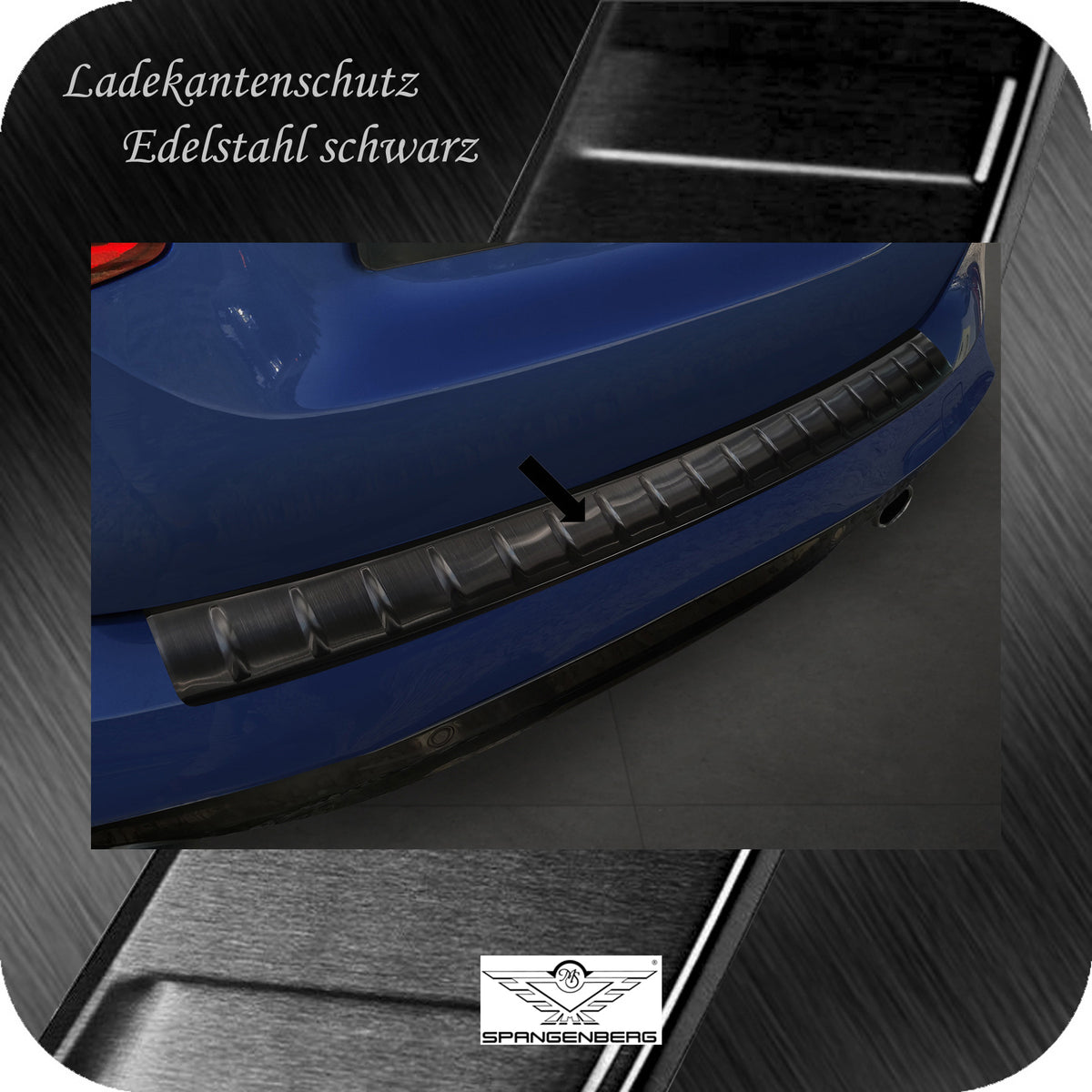 Ladekantenschutz Edelstahl schwarz für BMW 2er M Active Tourer 2014-2021 3245353a