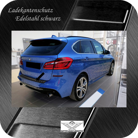 Ladekantenschutz Edelstahl schwarz für BMW 2er M Active Tourer 2014-2021 3245353g