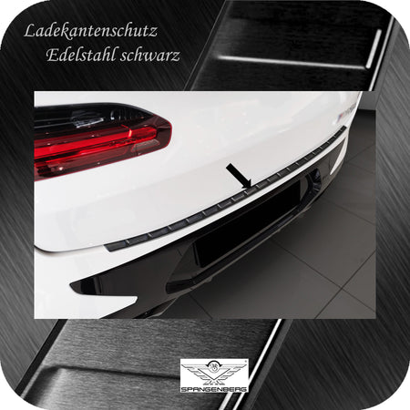 Ladekantenschutz Edelstahl schwarz für BMW X4 M-Style G02 Facelift 2021- 3245354 c