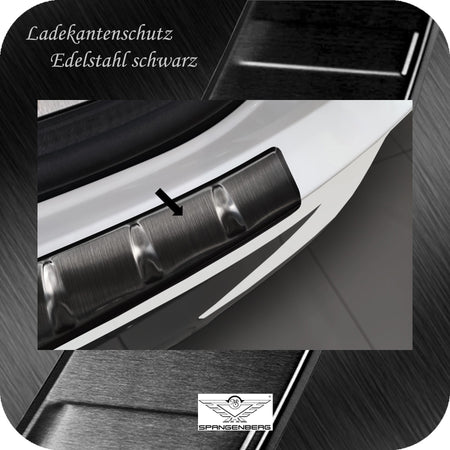 Ladekantenschutz Edelstahl schwarz für BMW X4 M-Style G02 Facelift 2021- 3245354 d