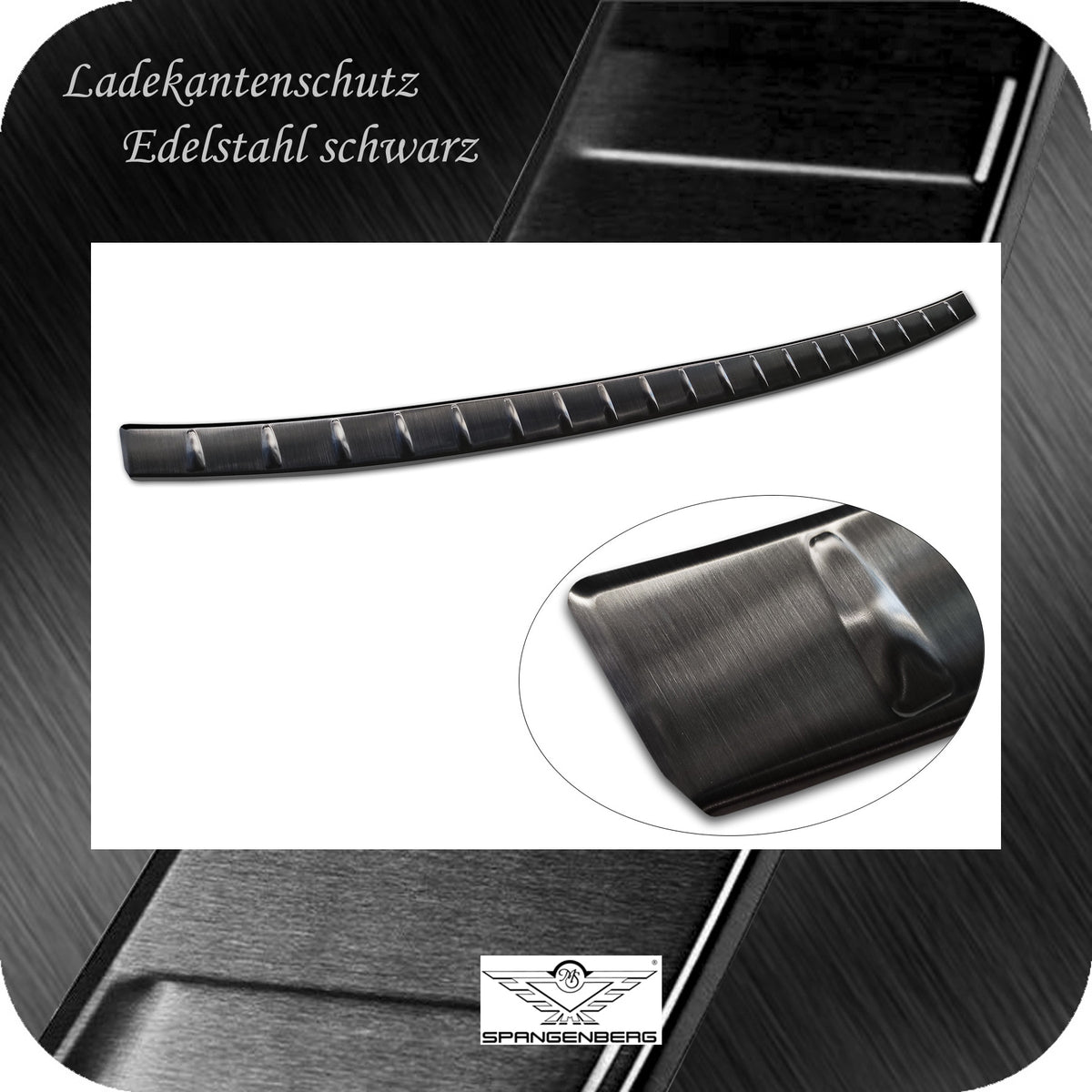 Ladekantenschutz Edelstahl schwarz für BMW X4 M-Style G02 Facelift 2021- 3245354 e