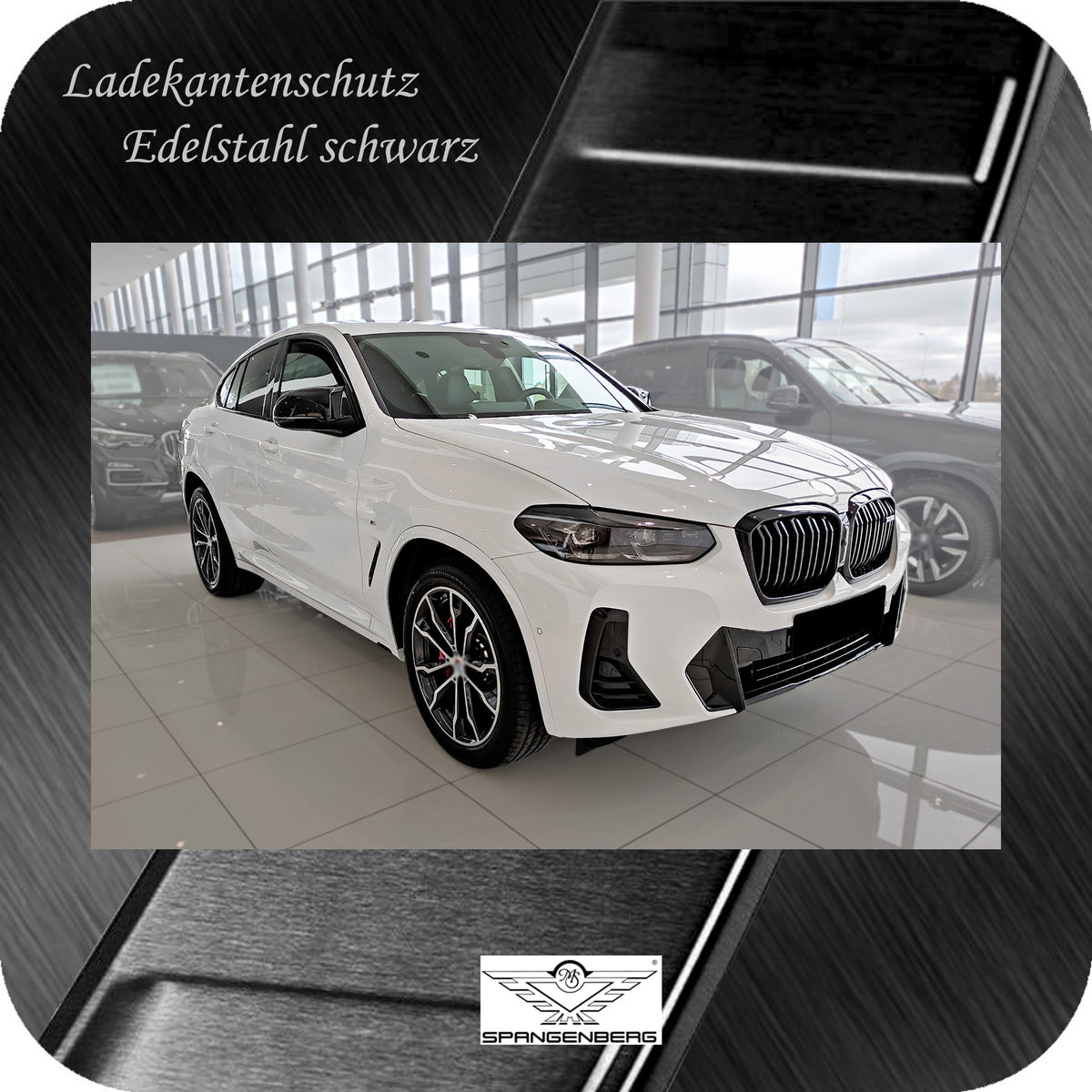 Ladekantenschutz Edelstahl schwarz für BMW X4 M-Style G02 Facelift 2021- 3245354 g