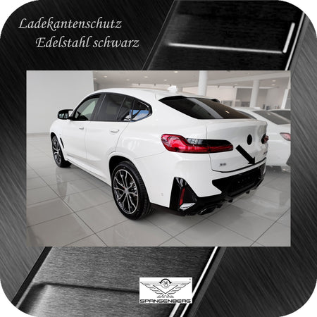 Ladekantenschutz Edelstahl schwarz für BMW X4 M-Style G02 Facelift 2021- 3245354 h