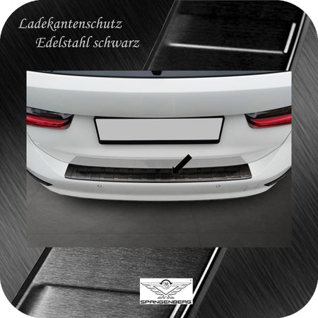 Ladekantenschutz Edelstahl schwarz für BMW 3er Touring G21 06.19-07.22 3245355 b