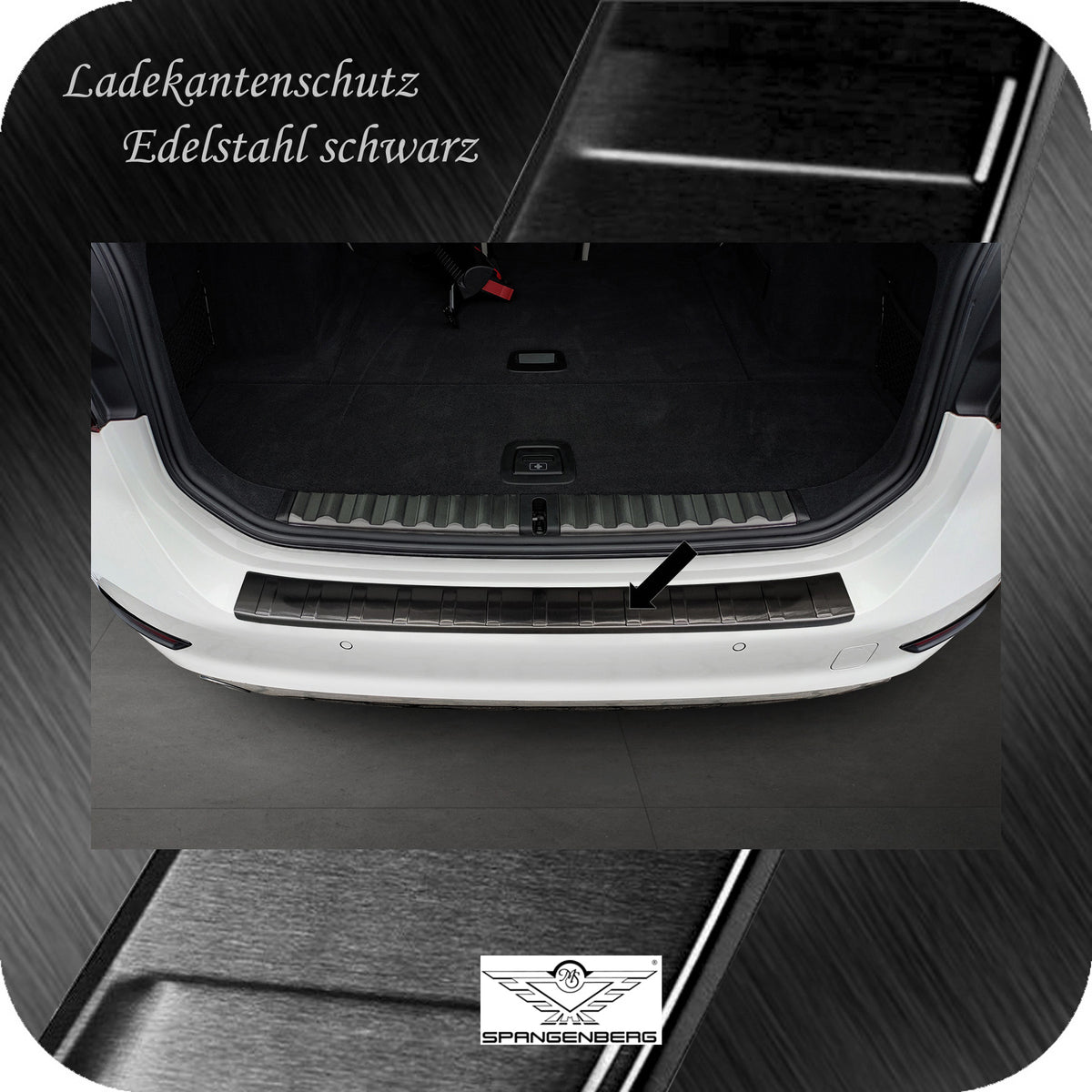 Ladekantenschutz Edelstahl schwarz für BMW 3er Touring G21 06.19-07.22 3245355 c