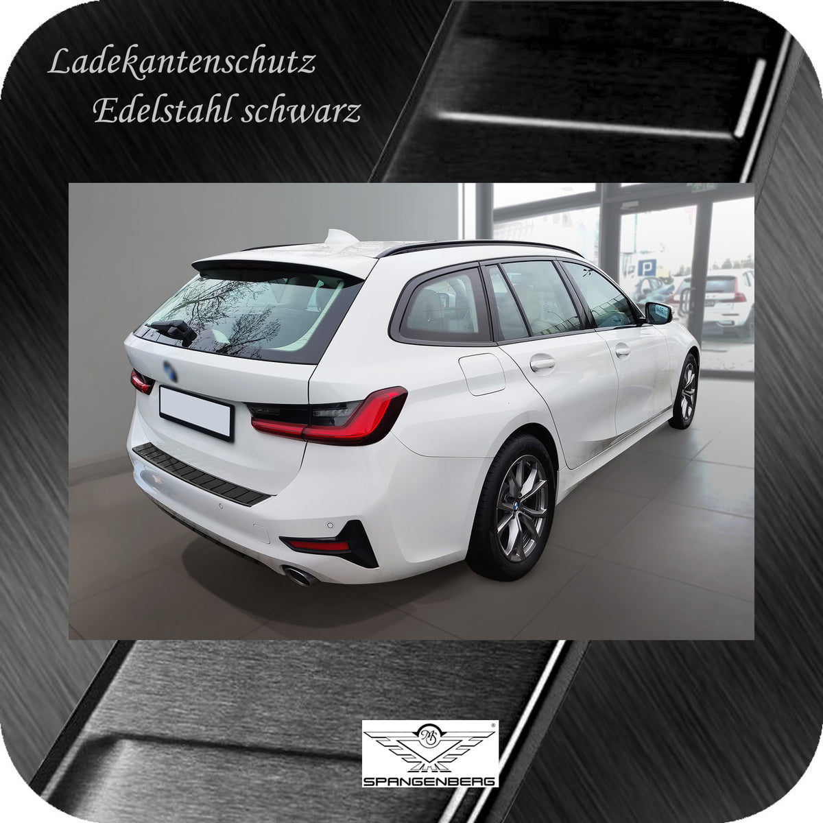 Ladekantenschutz Edelstahl schwarz für BMW 3er Touring G21 06.19-07.22 3245355 g