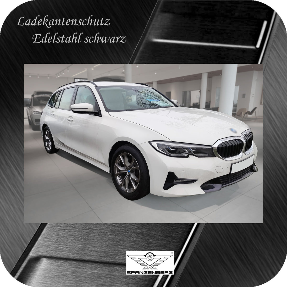 Ladekantenschutz Edelstahl schwarz für BMW 3er Touring G21 06.19-07.22 3245355 h