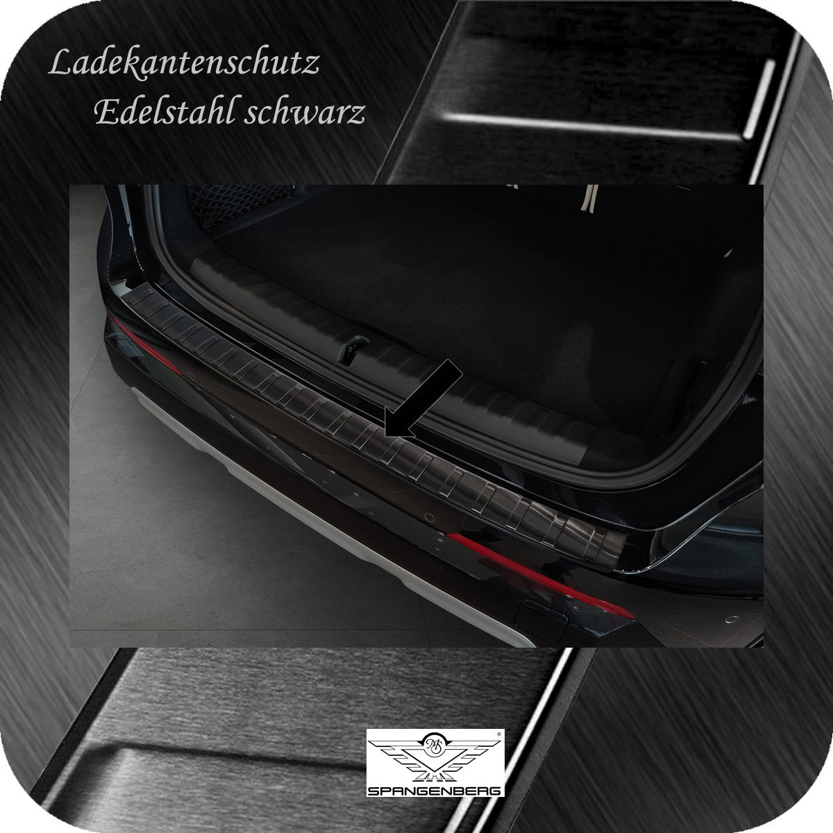 Ladekantenschutz Edelstahl schwarz für BMW X1 Typ U11 ab Bauj. 10.2022- 3245356 a
