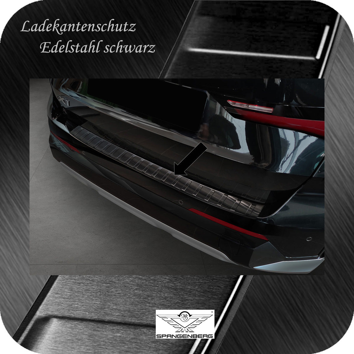 Ladekantenschutz Edelstahl schwarz für BMW X1 Typ U11 ab Bauj. 10.2022- 3245356 c
