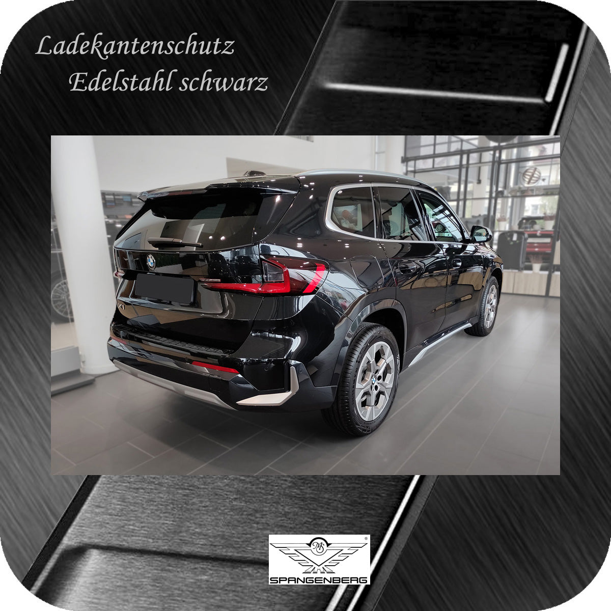 Ladekantenschutz Edelstahl schwarz für BMW X1 Typ U11 ab Bauj. 10.2022- 3245356 g