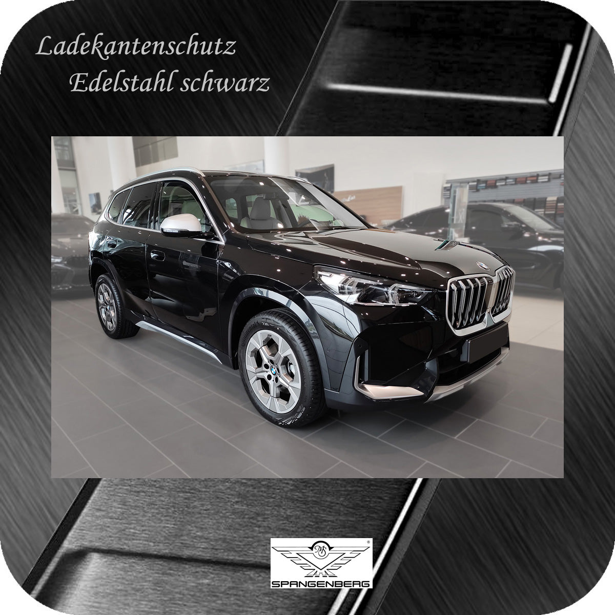 Ladekantenschutz Edelstahl schwarz für BMW X1 Typ U11 ab Bauj. 10.2022- 3245356 h