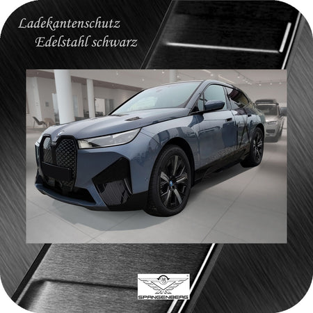 Ladekantenschutz Edelstahl schwarz für BMW iX SUV Typ I20 ab Bj 07.2021- 3245357 g