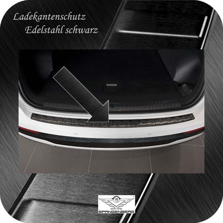 Ladekantenschutz Edelstahl schwarz für Audi Q3 Typ F3 ab Baujahr 9.2018- 3245358 b