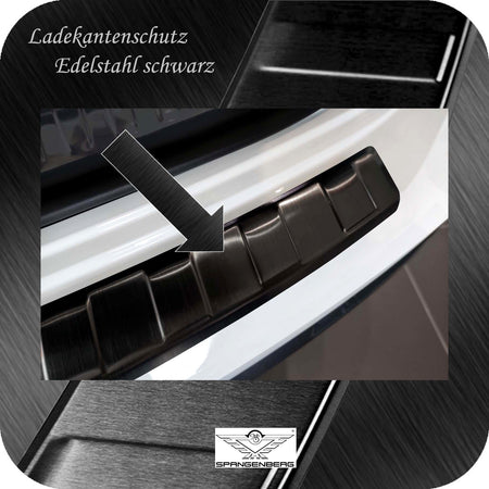 Ladekantenschutz Edelstahl schwarz für Audi Q3 Typ F3 ab Baujahr 9.2018- 3245358 d
