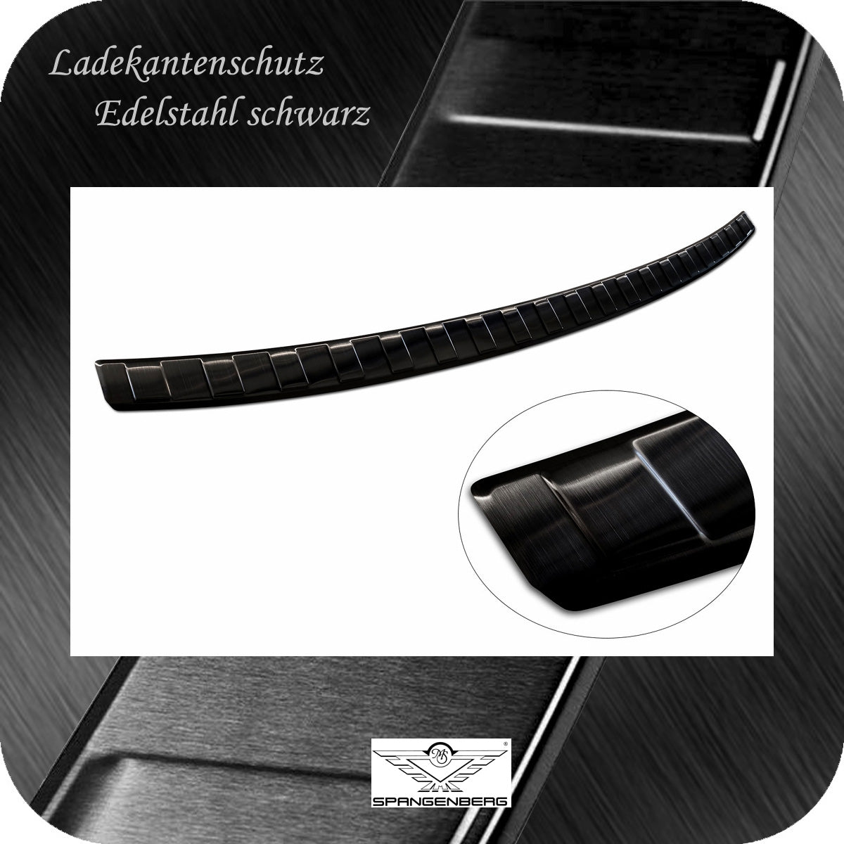 Ladekantenschutz Edelstahl schwarz für Audi Q3 Typ F3 ab Baujahr 9.2018- 3245358 e