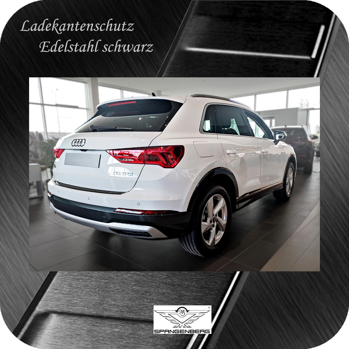 Ladekantenschutz Edelstahl schwarz für Audi Q3 Typ F3 ab Baujahr 9.2018- 3245358 g