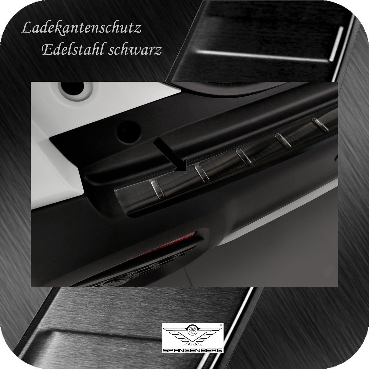 Ladekantenschutz Edelstahl schwarz für Suzuki S-Cross II ab Bj. 12.2021- 3245363d