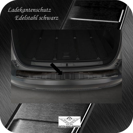 Ladekantenschutz Edelstahl schwarz für Citroen C5 X ab Baujahr 06.2021- 3245364 b