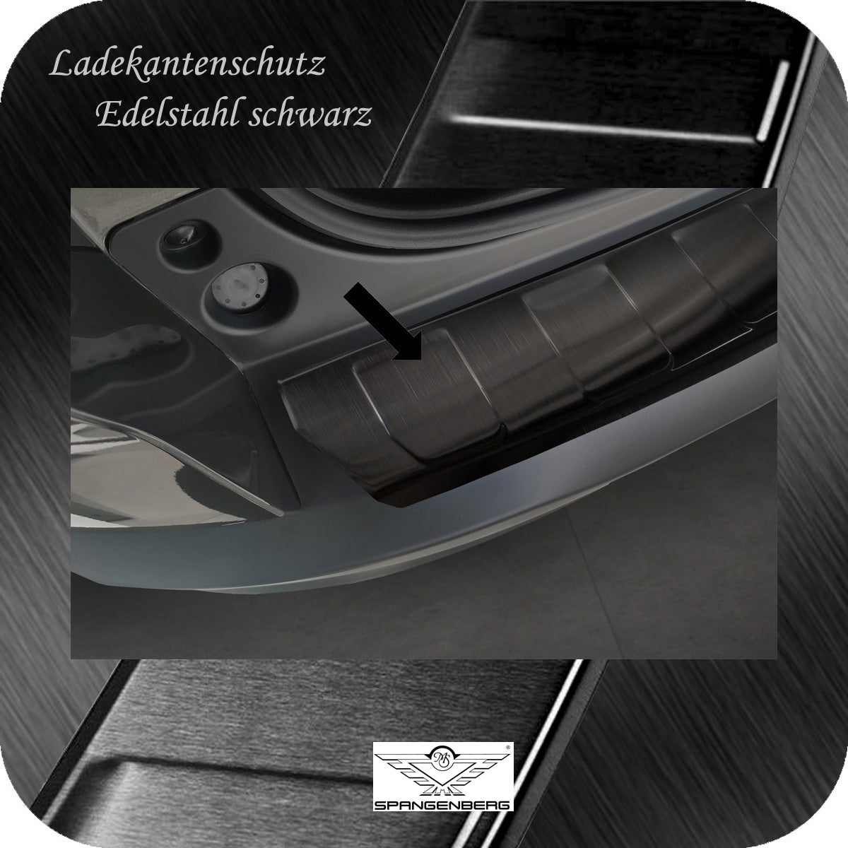 Ladekantenschutz Edelstahl schwarz für Citroen C5 X ab Baujahr 06.2021- 3245364 c