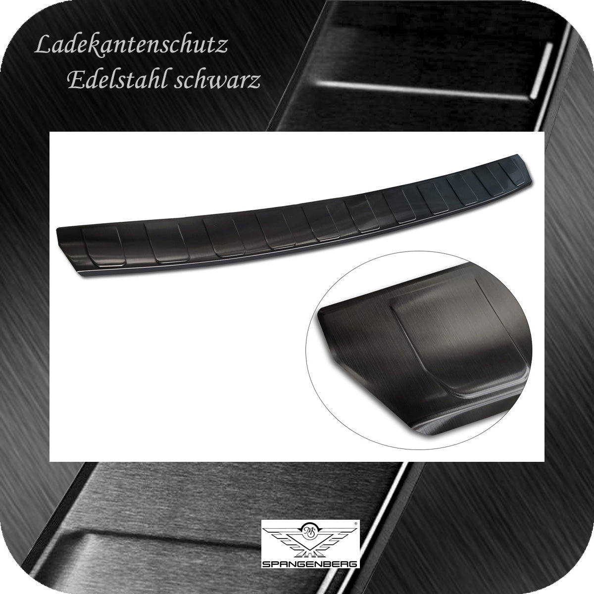 Ladekantenschutz Edelstahl schwarz für Citroen C5 X ab Baujahr 06.2021- 3245364 d