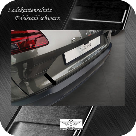 Ladekantenschutz Edelstahl schwarz für Citroen C5 X ab Baujahr 06.2021- 3245364 e