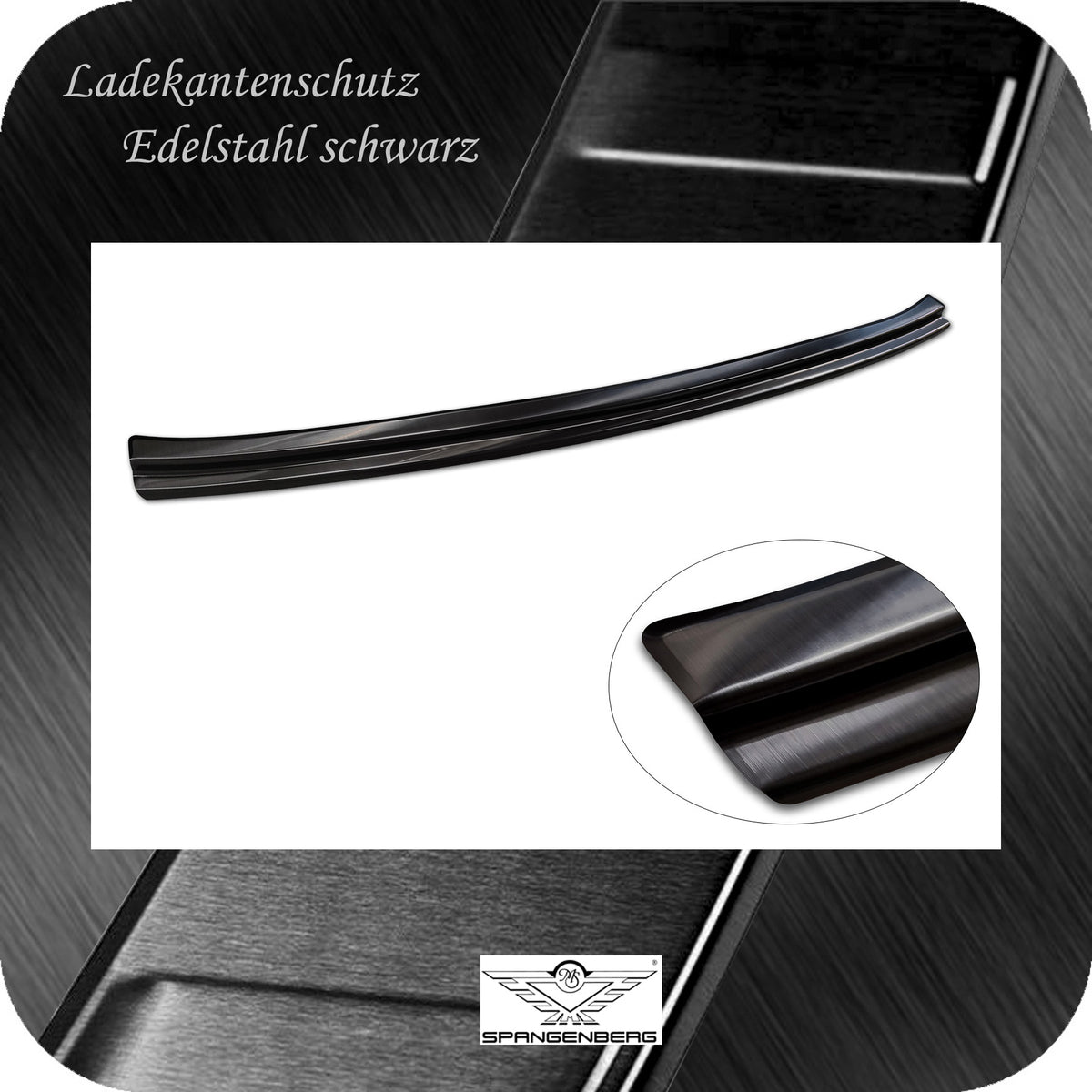 Ladekantenschutz Edelstahl schwarz für Mercedes GLC II Coupé C254 06.23- 3245366 e