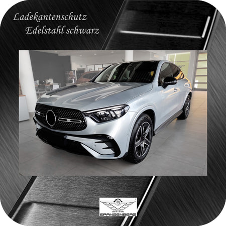 Ladekantenschutz Edelstahl schwarz für Mercedes GLC II Coupé C254 06.23- 3245366 h