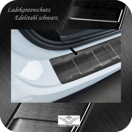Ladekantenschutz Edelstahl schwarz für Mercedes EQE SUV X294 ab 12.2022- 3245367c