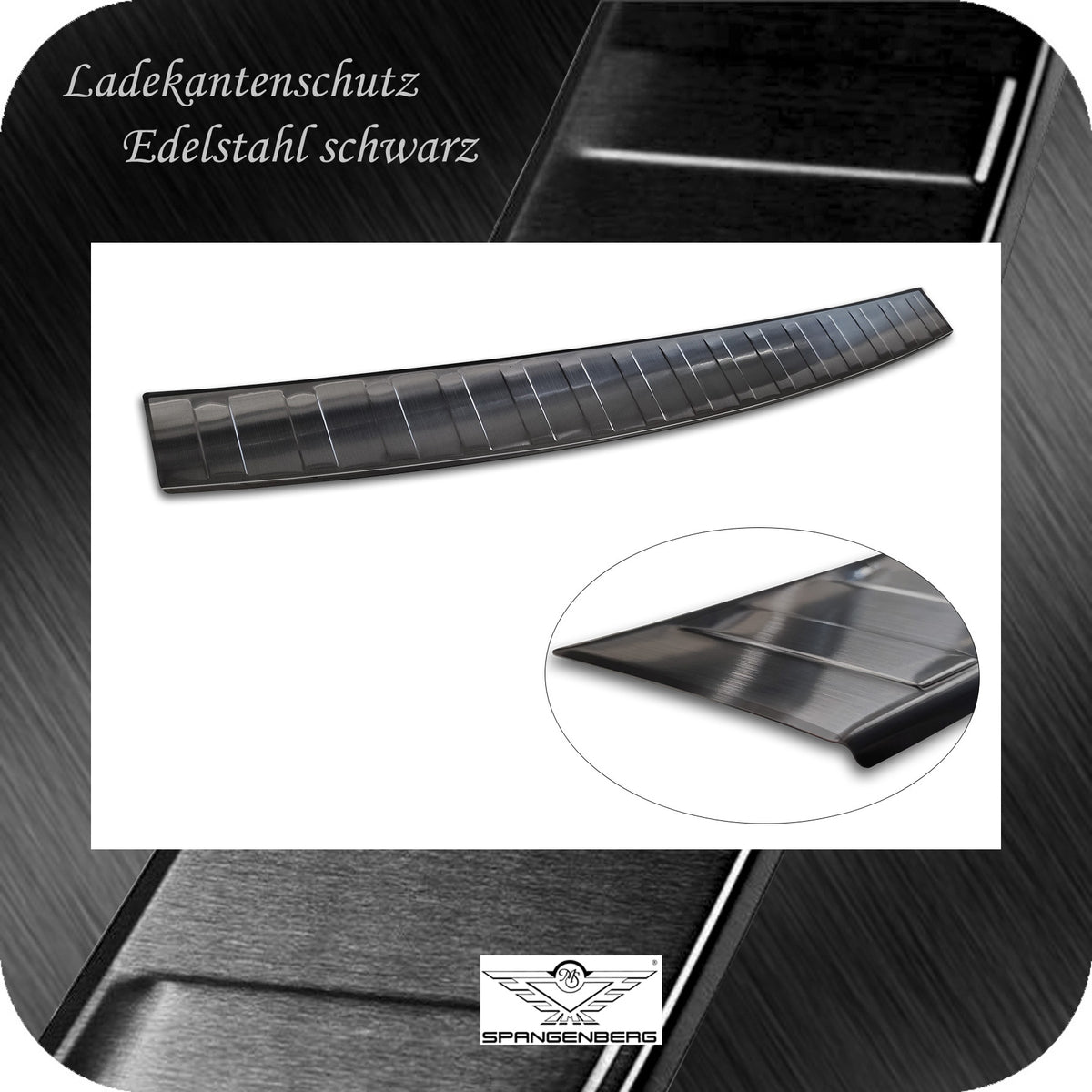 Ladekantenschutz Edelstahl schwarz für Mercedes EQE SUV X294 ab 12.2022- 3245367d