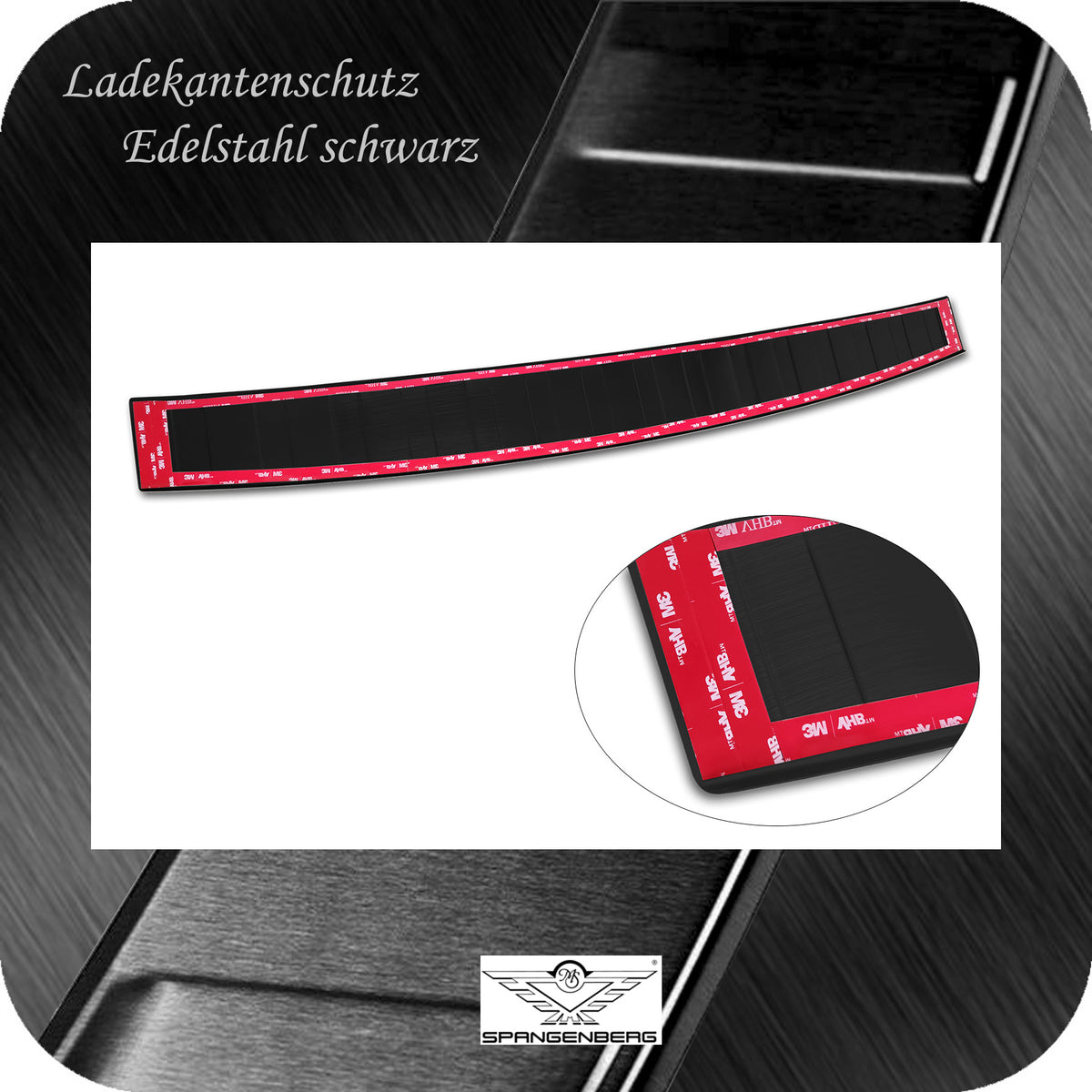 Ladekantenschutz Edelstahl schwarz für Mercedes EQE SUV X294 ab 12.2022- 3245367e