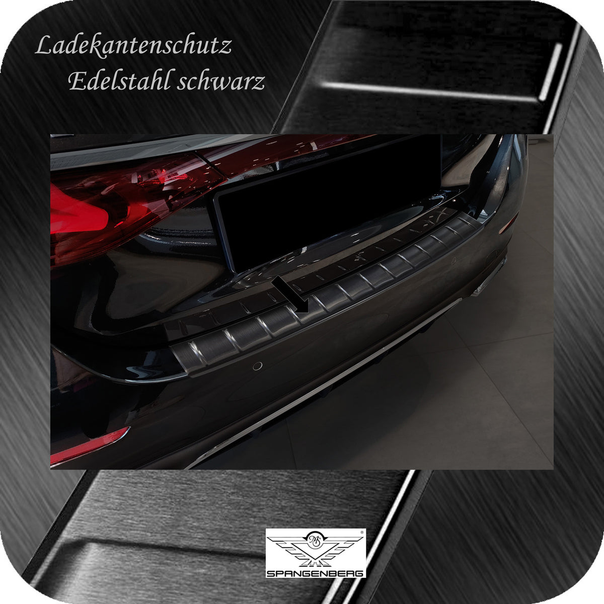 Ladekantenschutz Edelstahl schwarz für Mercedes E-Klasse Limo W214 2023- 3245368 a