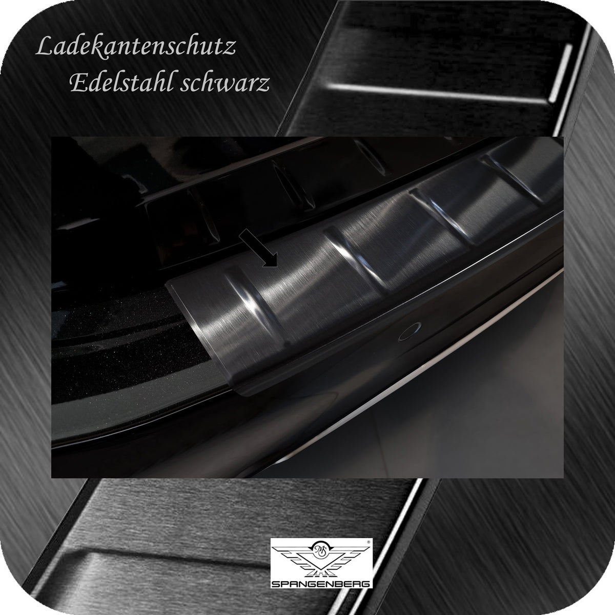 Ladekantenschutz Edelstahl schwarz für Mercedes E-Klasse Limo W214 2023- 3245368 c