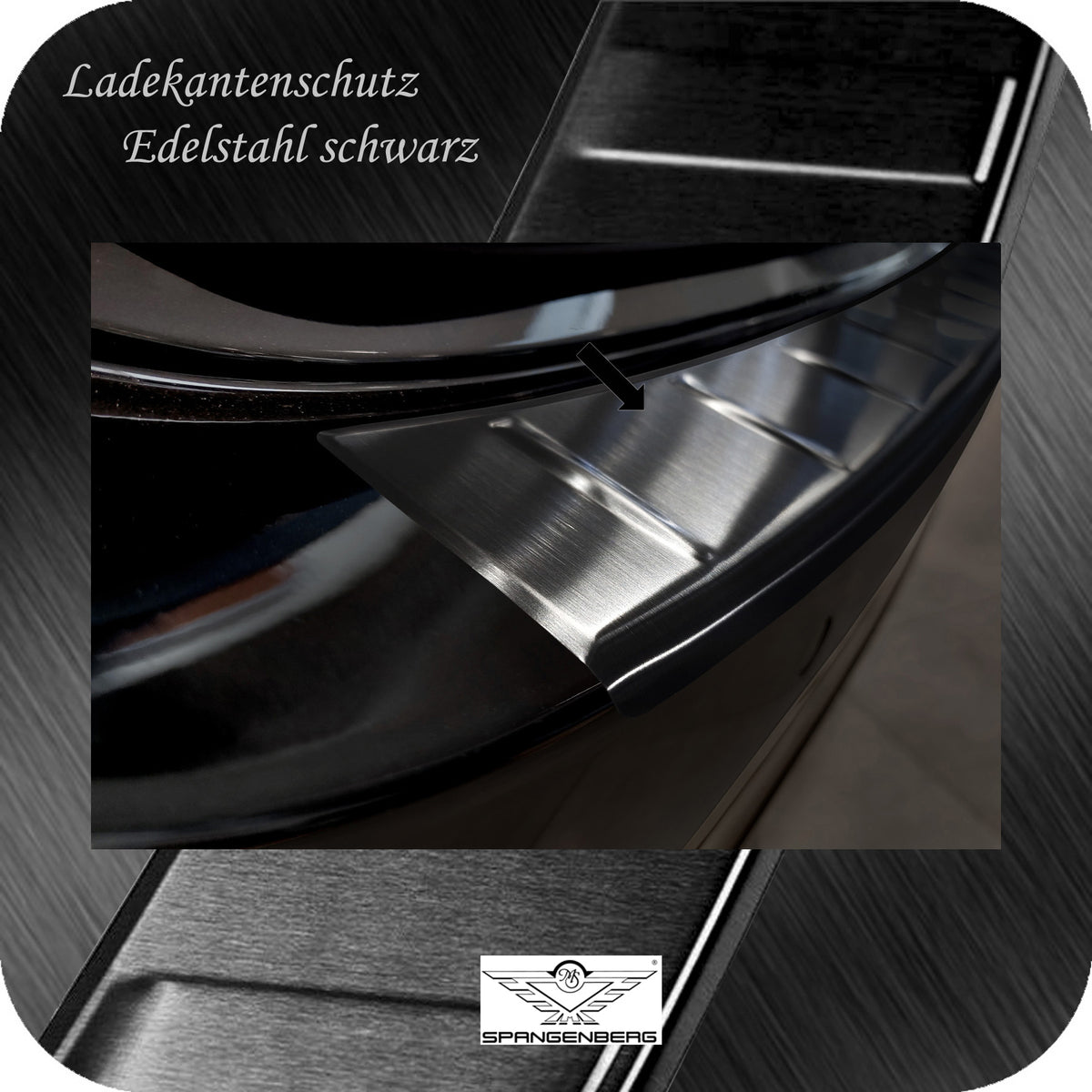 Ladekantenschutz Edelstahl schwarz für Mercedes E-Klasse Limo W214 2023- 3245368 e