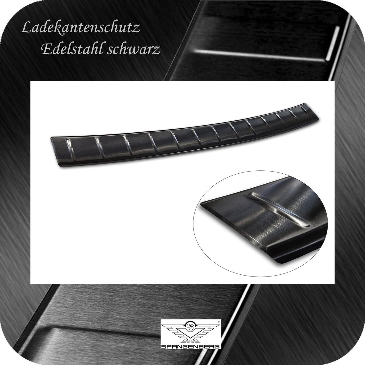 Ladekantenschutz Edelstahl schwarz für Mercedes E-Klasse Limo W214 2023- 3245368 f