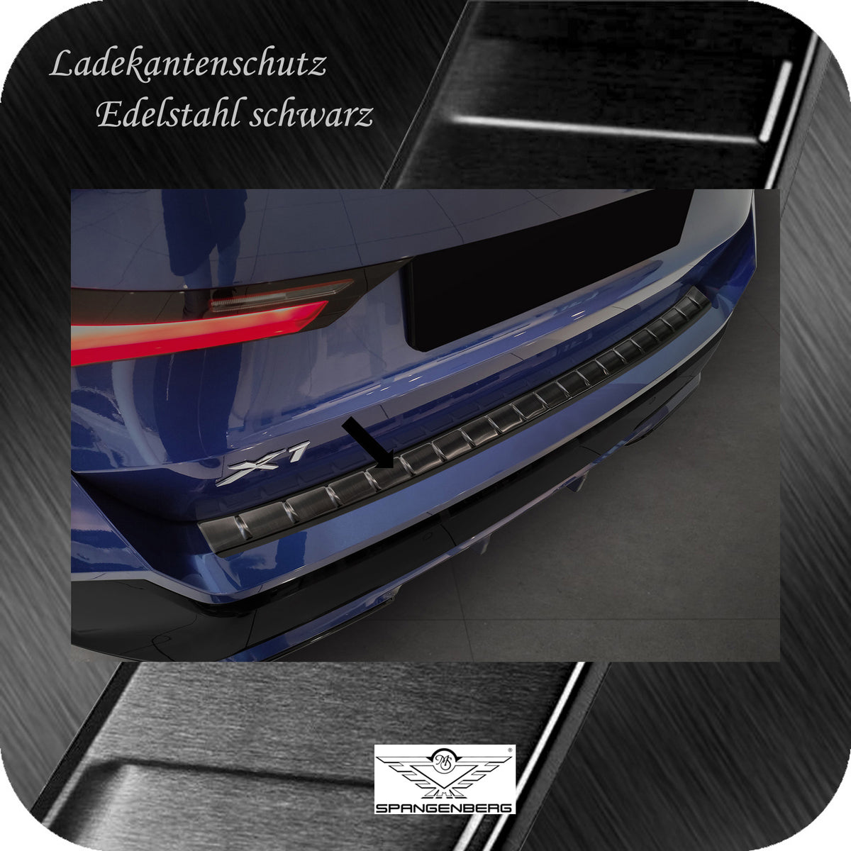 Ladekantenschutz Edelstahl schwarz für BMW X1 M-Style Typ U11 ab 10.22- 3245370 a