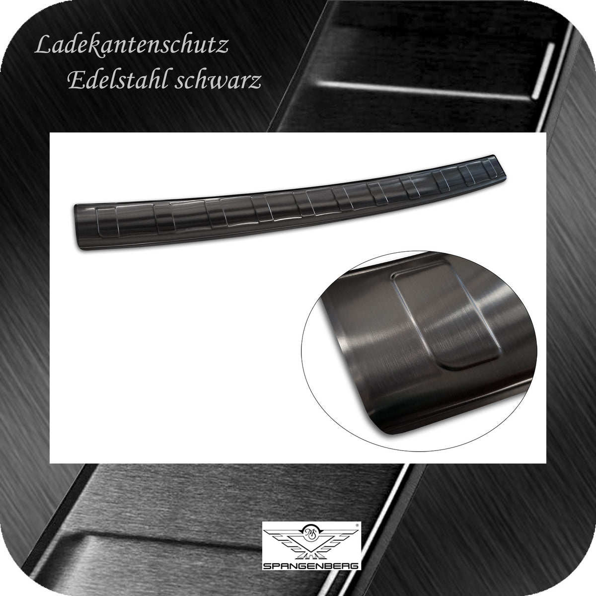 Ladekantenschutz Edelstahl schwarz für Jeep Avenger auch EV ab 01.2023- 3245374e