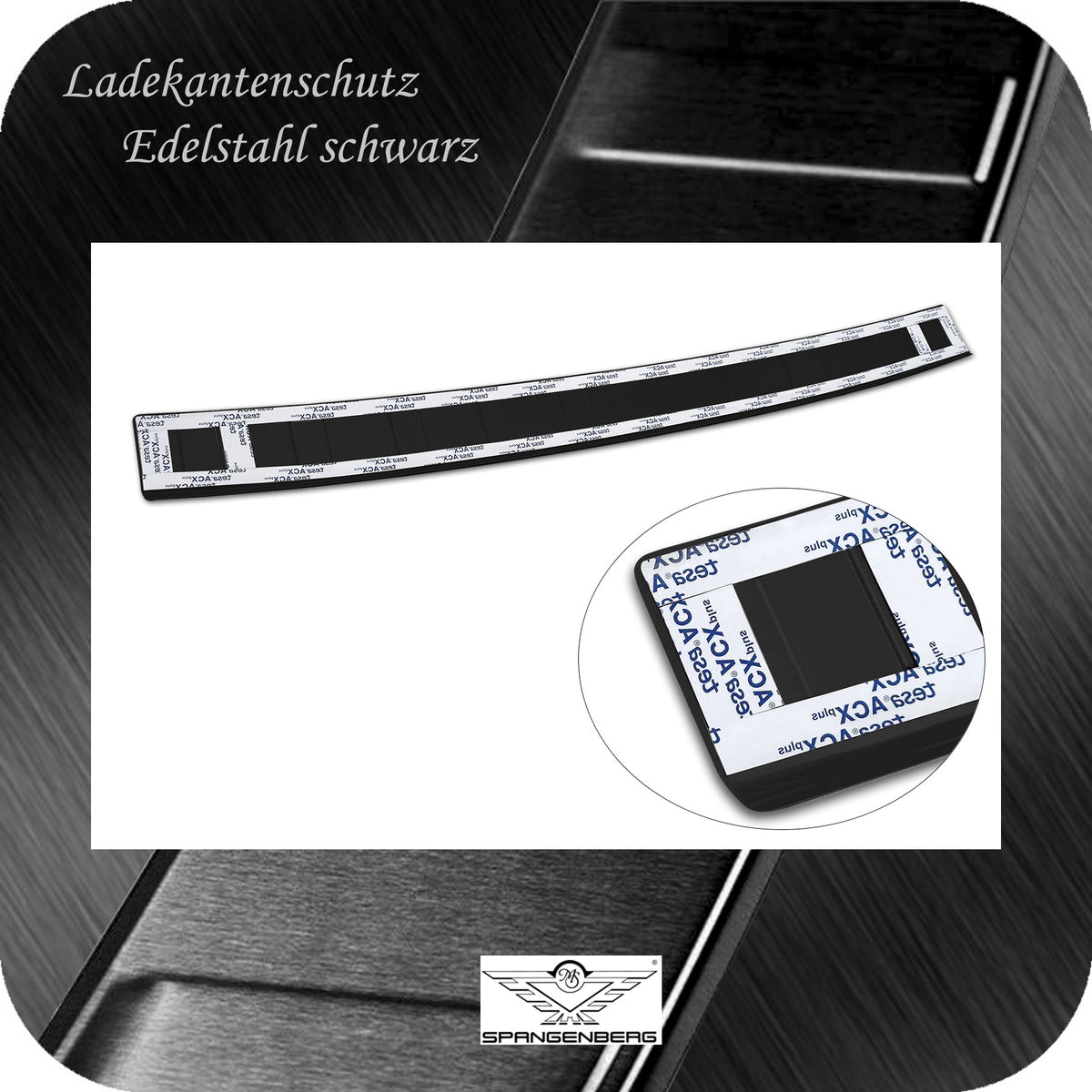 Ladekantenschutz Edelstahl schwarz für Jeep Avenger auch EV ab 01.2023- 3245374f