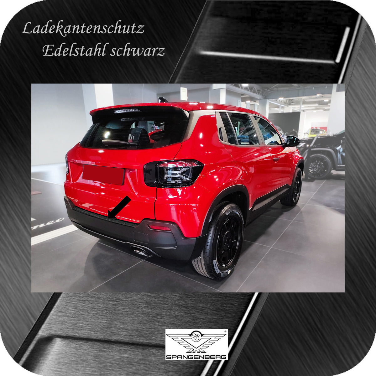 Ladekantenschutz Edelstahl schwarz für Jeep Avenger auch EV ab 01.2023- 3245374g