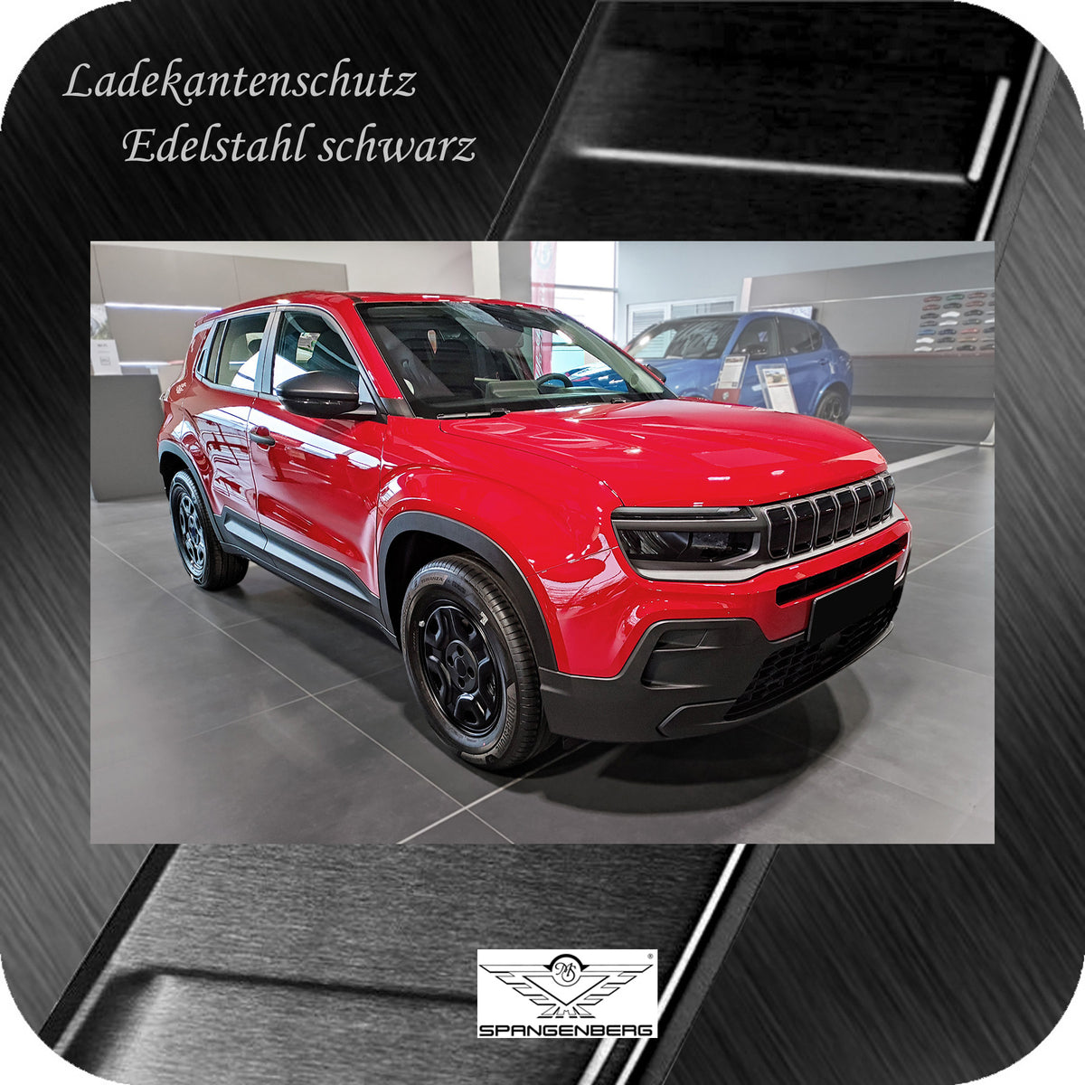 Ladekantenschutz Edelstahl schwarz für Jeep Avenger auch EV ab 01.2023- 3245374h