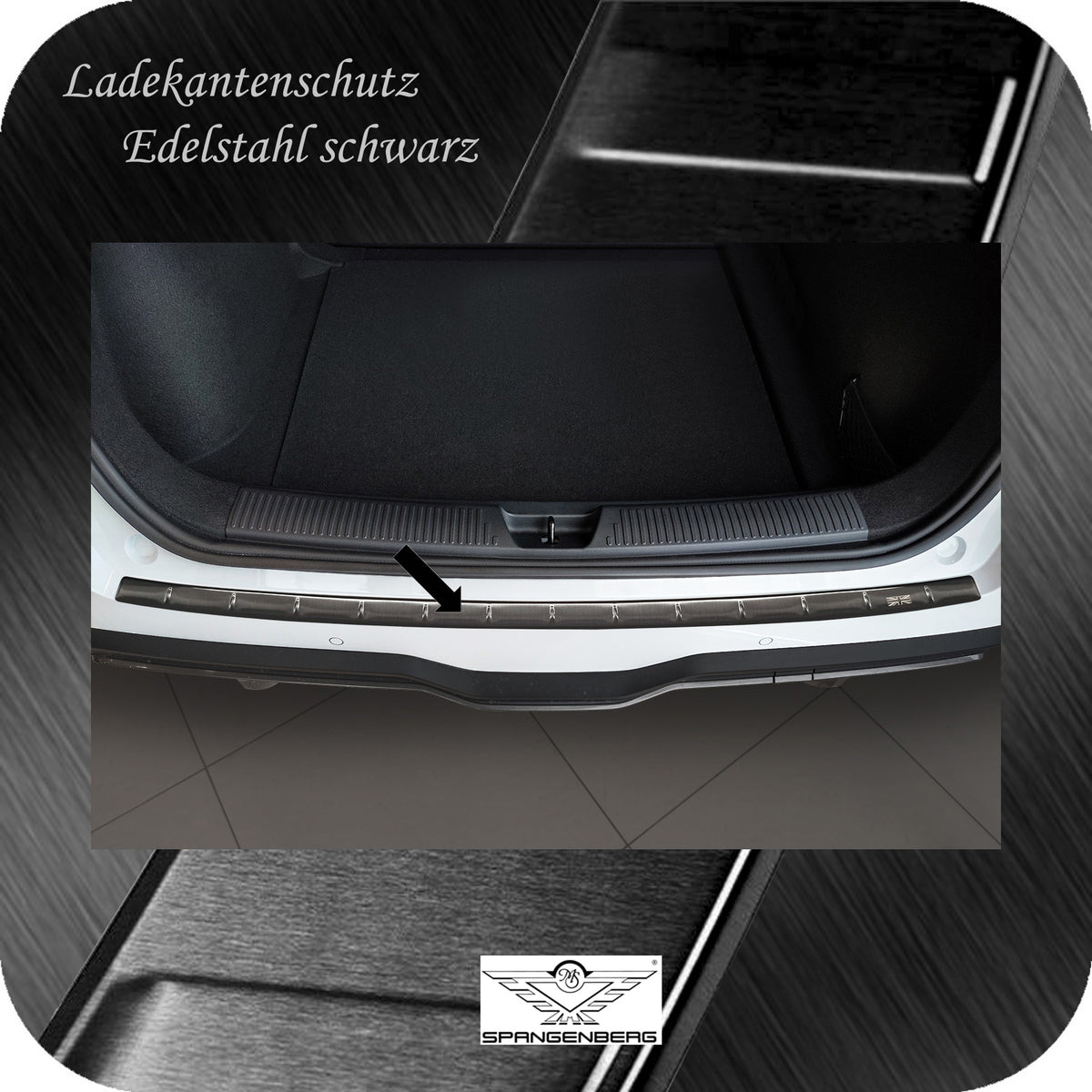Ladekantenschutz Edelstahl schwarz für MG 4 Electric 5-Türer ab 09.2022- 3245375 b