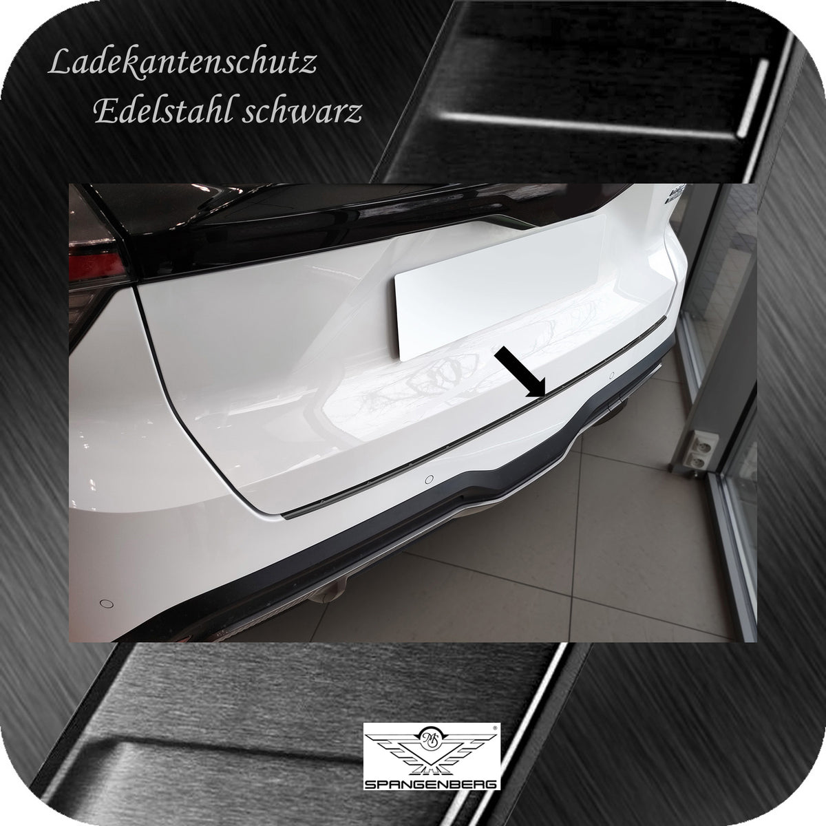 Ladekantenschutz Edelstahl schwarz für MG 4 Electric 5-Türer ab 09.2022- 3245375 d