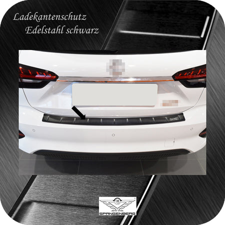 Ladekantenschutz Edelstahl schwarz für MG 5 EV Electirc SW Kombi 3.2022- 3245377 c