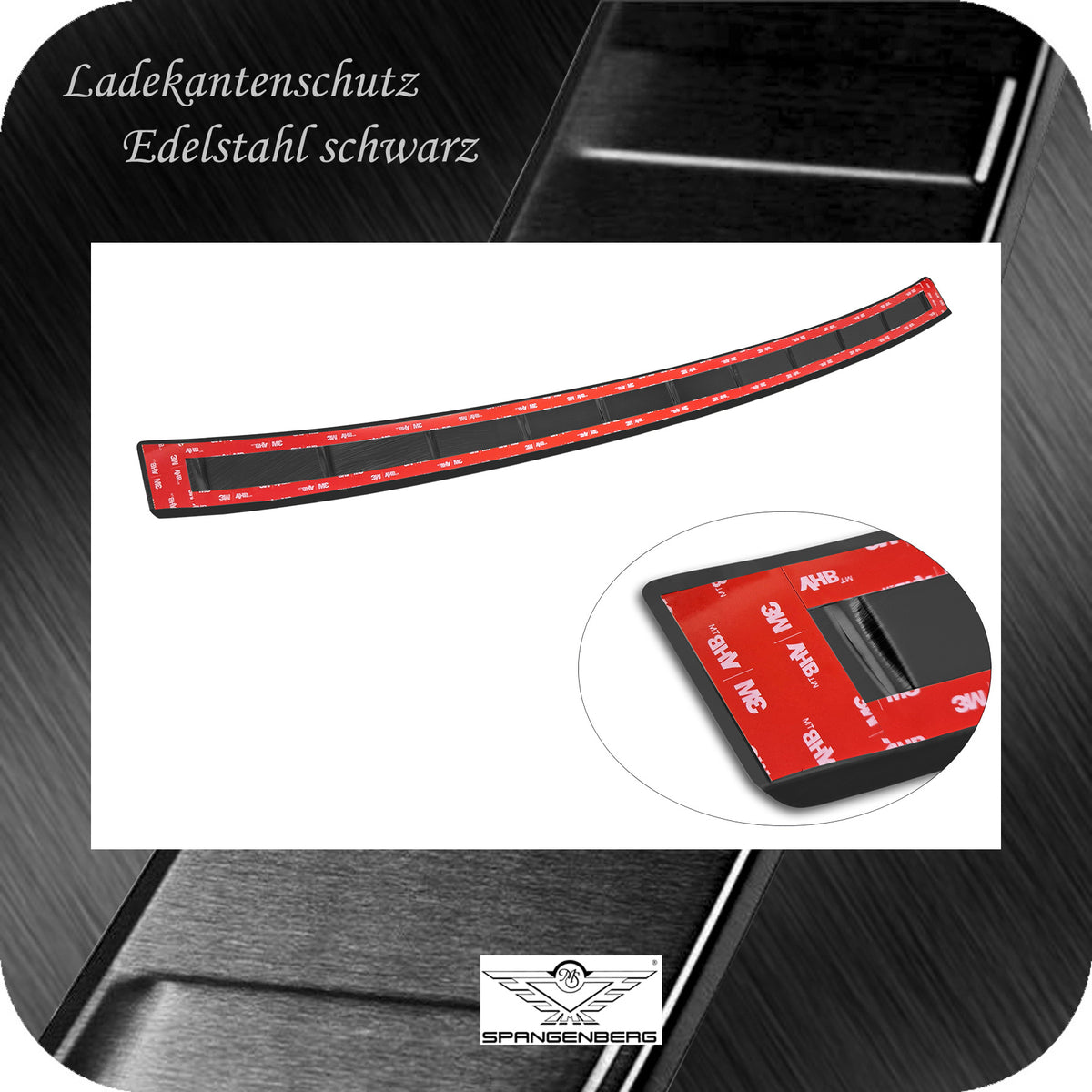 Ladekantenschutz Edelstahl schwarz für MG 5 EV Electirc SW Kombi 3.2022- 3245377 f