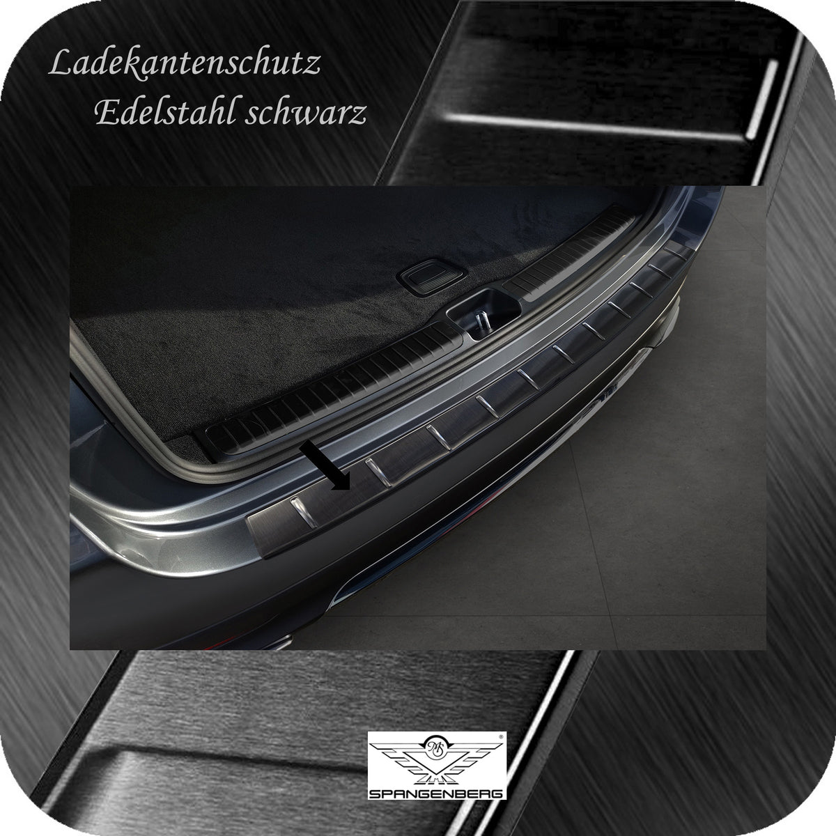 Ladekantenschutz Edelstahl schwarz für Mercedes GLE II V167 MOPF 7.2023- 3245380a