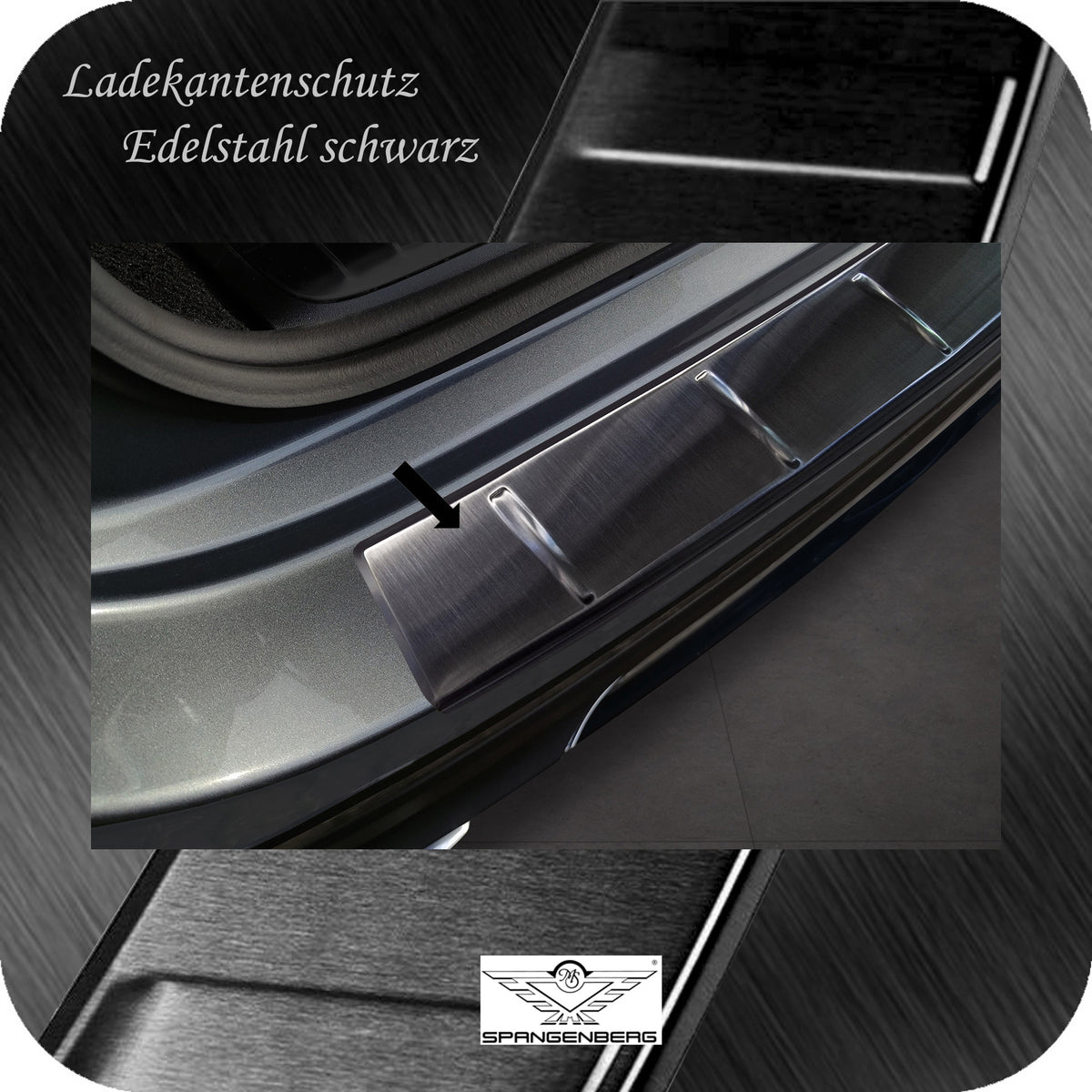 Ladekantenschutz Edelstahl schwarz für Mercedes GLE II V167 MOPF 7.2023- 3245380c