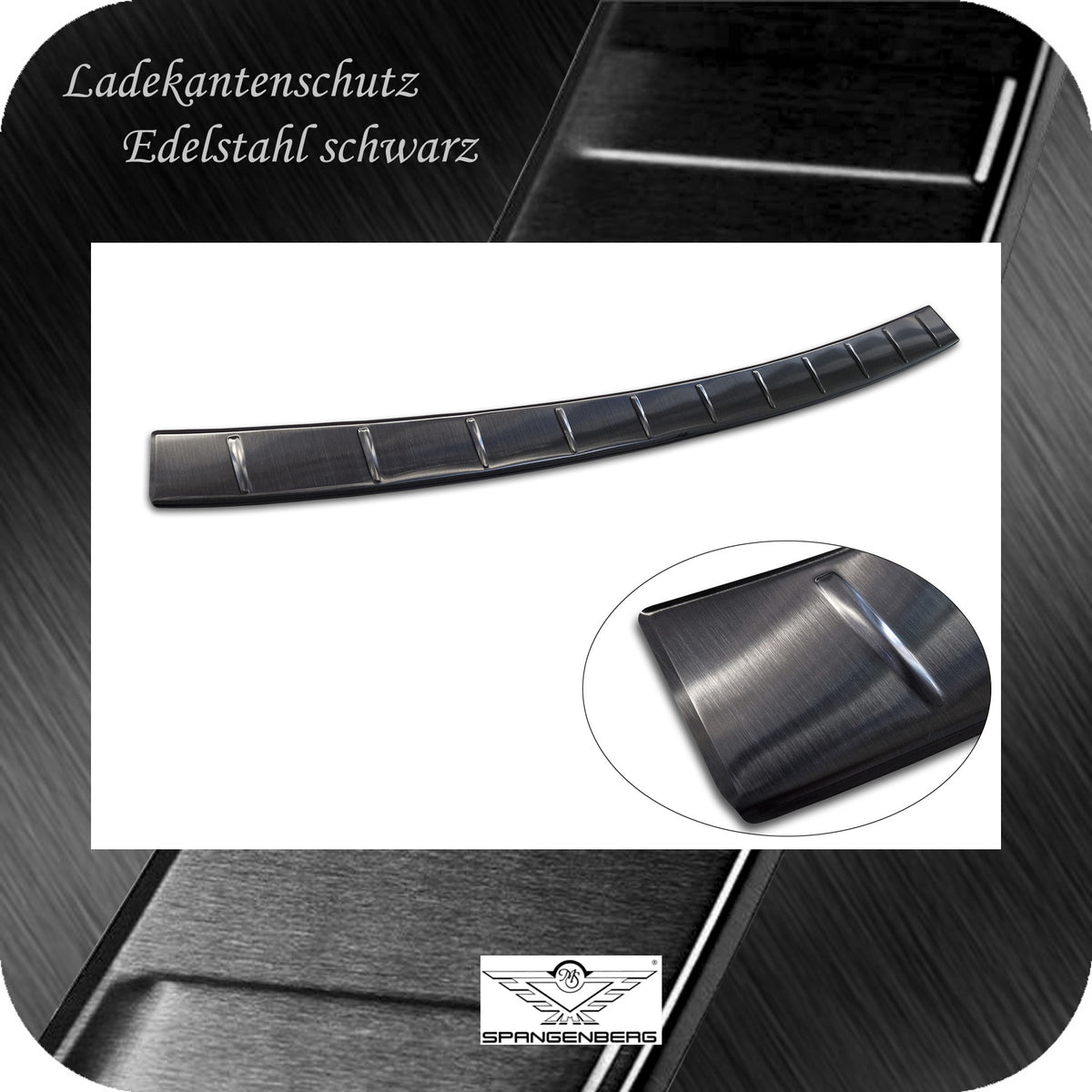 Ladekantenschutz Edelstahl schwarz für Mercedes GLE II V167 MOPF 7.2023- 3245380d
