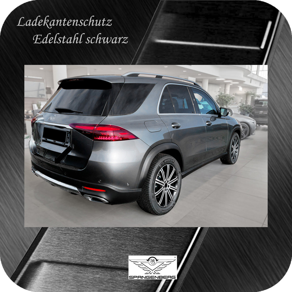 Ladekantenschutz Edelstahl schwarz für Mercedes GLE II V167 MOPF 7.2023- 3245380f