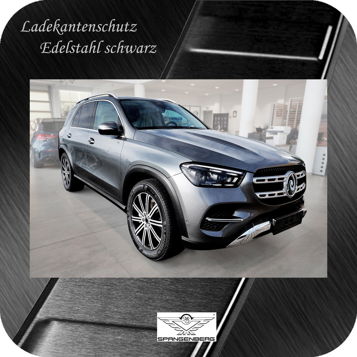 Ladekantenschutz Edelstahl schwarz für Mercedes GLE II V167 MOPF 7.2023- 3245380g