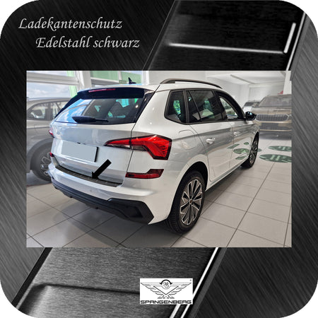Ladekantenschutz Edelstahl schwarz für Skoda Kamiq ab Facelift 08.2023- 3245381f